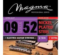 Magma - 1 Juego de Cuerdas para Guitarra Eléctrica de Acero Niquelado - Tensión Extra Liviano 7 cuerdas (09, 11, 16, 24. 32, 42) - Cuerdas 7 String Extra Light 1 Set (GE200N)