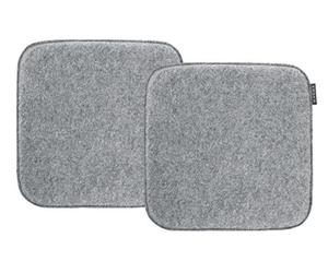 Magma AVARO Cojín para Silla, para Interior y Exterior, con Sello Öko-Tex, Lavable hasta 30 °C, 1 Pieza, 35 x 35 cm, Color Gris