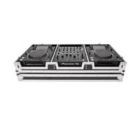 MAGMA BL-SL Flightcase para 2 Reproductores y 1 Mezclador DJ, Construcción Robusta, Espuma Adaptable, Ruedas Incluidas