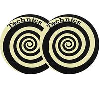 Magma de Factory Technics espiral amarillo Glow Slipmat, 2 unidades)