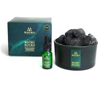 Magma London Difusor de Piedra de Lava - Difusor de aceites Esenciales de Rocas volcánicas - Fragancia para el hogar - Piedras aromáticas orgánicas de Larga duración de (Pampas Grass & Pomelo)
