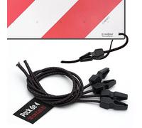 MAGMA Pack 4 Tensores Elásticos 50cm | Pulpos Transporte para Sujetar Placa V20 Magma, Portabicicletas, Ojales, Toldos, Lonas, Piscina, Acampada | Cuerdas Elásticas de Longitud Ajustable (50cm)
