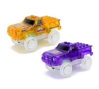 Magna Minds - Juguetes Magnéticos - Juego de Extensión - Coches de Pista de Carreras - 2 piezas - Magnetic Tiles - Azulejos magnéticos