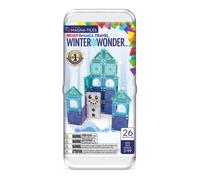 Magna-Tiles MicroMAGS Winter Wonder - Juego de construcción magnética de 26 Piezas, la Marca Original de construcción magnética
