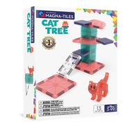 MAGNA-TILES Cat Tree - Juego de construcción magnética de 13 piezas, la marca original de construcción magnética