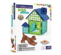 Magna-Tiles – Juego de construcción magnética Dog House – 13 piezas – Marca original