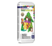 MAGNA-TILES - Kit de viaje - Cabaña en los árboles - 24 piezas