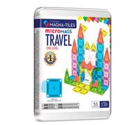 Magna-Tiles microMAGS - Bloques de construcción magnéticos - 55 piezas - Construcción creativa 2D y 3D desde 3 años