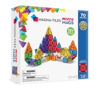 Magna-Tiles MicroMAGS - Juego de construcción magnética de Lujo de 70 Piezas, la Marca Original de construcción magnética