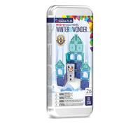 Magna-Tiles MicroMAGS Winter Wonder - Juego de construcción magnética de 26 Piezas, la Marca Original de construcción magnética