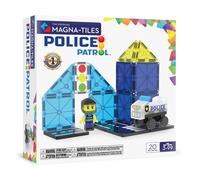 MAGNA-TILES® Police Patrol - Juego de construcción magnética de 20 piezas, la marca original de construcción magnética