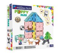 Magna-Tiles Puppy Park - Juego de construcción magnética de 27 Piezas, la Marca Original de construcción magnética