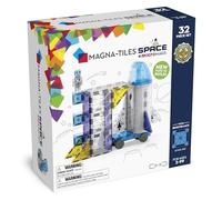 MAGNA-TILES Space - Juego de construcción magnética de 32 piezas, la marca original de construcción magnética