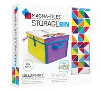Magna-Tiles Storage Bin & Interactive Play-Mat, Collapsible Storage Bin with Handles for Playroom, Closet, Bedroom, Home Organization and Classroom, 12.5 x 11 x 8