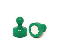 Magnégelo de Camión Verde Verde de Alta Potencia para Refrigerador, Oficina, Pizarra, Tablero de Anuncios, Archivador - 19mm de Diámetro x 25mm de Alto - Paquete de 2