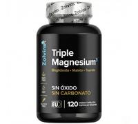Magnesio 3 Sin formas laxantes, Triple Complex con Bisglicinato Malato Taurato más Vitamina B6 Activa Complejo Total de Magnesium Puro Natural Suplemento mejor con glicinato quelado 120 Capsulas Vegan