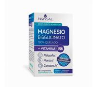 Magnesio bisglicinato 100% quelado + vitamina B6 Natysal 60 comprimidos - complemento para energía y función muscular