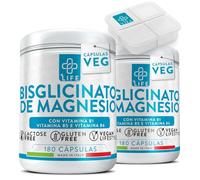 Magnesio Bisglicinato 1500mg 360 Cápsulas PiùLife, Bisglicinato De Magnesio Con Vit B6, B5, B1, Suplemento Músculos Sistema Nervioso, Contra El Cansancio Estrés, Dormir Bien