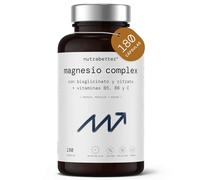 Magnesio Bisglicinato 375 mg y Citrato Magnesio 583 mg |180 cápsulas veganas | con Vitamina B5, B6 y C | Refuerzo Energía, Músculos y Huesos | nutrabetter®