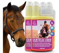 Magnesio Caballo 2*1L CALM Relax con Magnesio, L Triptófano y Vitamina B12 I contra la Ansiedad y el Estrés I Antiestrés I Calma al Caballo durante el Estrés para el Transporte de Caballos Nerviosos