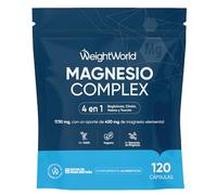 Magnesio Complex 1730mg, 120 Cápsulas Veganas, 400mg de Magnesio Elemental - 2 Meses de Suministro, Con Bisglicinato, Citrato, Malato y Taurato - Sin Estearato de Magnesio ni OGM