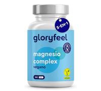 Magnesio Complex 400mg - 5 Formas: Citrato, Bisglicinato, Malato, Óxido y Ascorbato de magnesiode - Para soporte músculos, fatiga y sistema nervioso* - Probado en laboratorio
