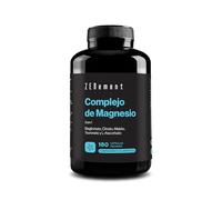 Complejo de Magnesio, 5 en 1 - Bisglicinato, Citrato, Malato, Taurato y L-Ascorbato - 360 mg de Magnesio por Dosis - Alta Biodisponibilidad - 180 Cápsulas Veganas - Zenement