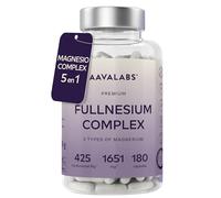 Magnesio Complex 825mg, 180 Cápsulas, 6 Meses de Suministro con Glicinato de Magnesio, Taurato, Malato, Óxido y Citrato