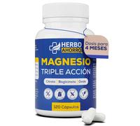 Magnesio Complex - Citrato, Bisglicinato y Óxido de Magnesio Triple - Alta Absorción - 120 cápsulas
