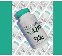 Magnesio en cápsulas con Coenzima Q10. Magnesio natural + Q10 en bote de 60 cápsulas. Vitaminas para el cansancio. Complejo vitamínico completo a base de Magnesio y Q10 conezima. Suplementos.