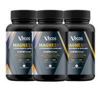 Magnesio Liposomado con Melatonina Retardada MELOTIME de Liberación Prolongada durante 8h que Mejora el Sueño y el Descanso (270 Cápsulas (3 Botes))