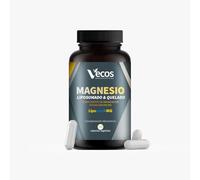 Magnesio Liposomado y Quelado - Máxima Absorción con Liposovit®-Mg y Bisglicinato - Energía, Huesos, Músculos y Sistema Nervioso - Suplemento Vegano, Sin Gluten ni Azúcares