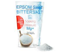 Magnesio Organico, Sal Epsom, Sales de Baño, Sal Pies, Alivio Muscular, Recarga la Piel con Magnesio Natural, Exfoliante Corporal, Detox y Vitalidad, Sin colorantes, aditivos y perfumes 500 g