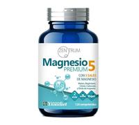 Magnesio Premium 5 de Zentrum | 5 Sales de Magnesio: Malato, Bisglicinato, Citrato, Carbonato y Óxido | Apoyo Muscular, Fatiga, Calambres y Equilibrio Electrolítico | Ynsadiet | 120 Comprimidos