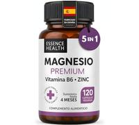 Magnesio Premium Complex 5 en 1 | Complejo de Magnesio con Bisglicinato y Citrato de Alta Absorción + Zinc y Vitamina B6 | 120 Cápsulas Veganas | Apoyo Muscular | Estrés y Energía | 4 Meses