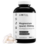 Magnesio puro 350 mg de Bisglicinato de Magnesio. 240 cápsulas veganas