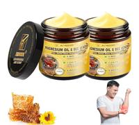 Magnesium Oil Bee Venom Pain Relief Bone Healing Cream, crema profesional para el alivio del dolor de cuello, espalda, dorso de manos, pies y piernas.