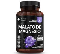 Magnesium Supplements 1200mg - Pure Magnesium Malate Capsules - Bones & Sleep Support - High Absorption Elemental - Vegan High Strength - 2 Months Supply