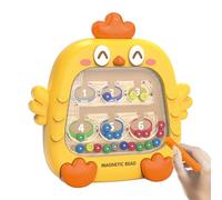 Magnet Color and Counting Maze - Sealed Acrylic Safety Shield, Integrated Magnetic | Chicken Design Counting Toys, Travel Game For Boys Girls 4+, Fine Motor Skills, Math, Yellow