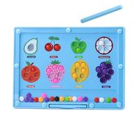 Magnet Color and Counting Maze, Sensory Games, Fruit Shapes Easy Use Engaging Activity Travel Friendly Solving Cognitive Boost, Preschool Thinking Logic Educational Toy for Kids