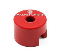 Magnet de Botón Alnico Para Aplicaciones de Alta Temperatura Y Exterior - 19mm de Diámetro x 12.7mm de Espesor C/W 5mm Hole Central de Diámetro - 1.8kg