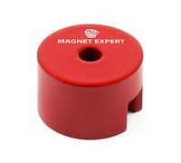 Magnet de Botón Alnico Para Aplicaciones de Alta Temperatura Y Exterior - 25.4mm de Diámetro x 16mm de Espesor C/W 5mm Hole Central de 5mm - 3.2kg - Paquete de 4