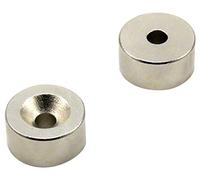 Magnet de Cobalto de Samarium Para Motores, Motores Eléctricos, Turbo Maquinaria Y Sensores - 20mm de Diámetro x 10mm de Espesor x 5.2mm C/Fregadero - 7.1kg - Norte - Paquete de 20