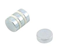 Magnet de Neodimio N42 Chapado en Zinc Para Artes, Manualidades, Fabricación de Modelos, Bricolaje, Pasatiempos, Oficina Y Hogar - 15mm de Diámetro x 5mm de Espesor - 5,4kg - Paquete de 4