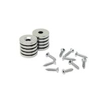 Magnet de Neodimio Para Artes, Manualidades, Fabricación de Modelos, Bricolaje, Pasatiempos, Oficina Y Hogar - 15mm de Diámetro x 2mm de Espesor x 4.2mm C/Fregadero - 2.6kg - Sur - Paquete de 2