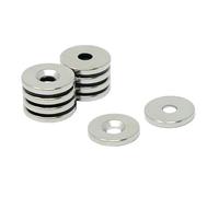 Magnet de Neodimio Para Artes, Manualidades, Fabricación de Modelos, Bricolaje, Pasatiempos, Oficina Y Hogar - 15mm de Diámetro x 2mm de Espesor x 4.2mm C/Fregadero - 2.6kg - Norte - Paquete de 80