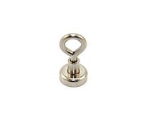 Magnet de Sujeción de Neodimio Con Cebolio M4 Para Colgar, Sostener O Mostrar Elementos - 16mm de Diámetro x 32mm de Alto - 9.7kg - Paquete de 10