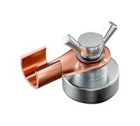 Magnet de tierra de soldadura: soporte de succión magnética de latón, pinza de electrodo ajustable | Fuerte construcción duradera con gran capacidad, una herramienta de soldadura confiable con agarre