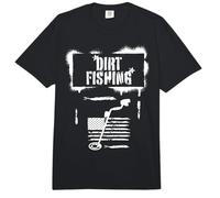 Magnet Detector Dirt Fishing America Flag Treasure Hunter Comfort Colors Adult Heavyweight T-Shirt