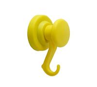 Magnet Expert 43mm Diámetro De Goma Recubierto De Imán De Neodimio Con Gancho Giratorio-amarillo (paquete De 20)